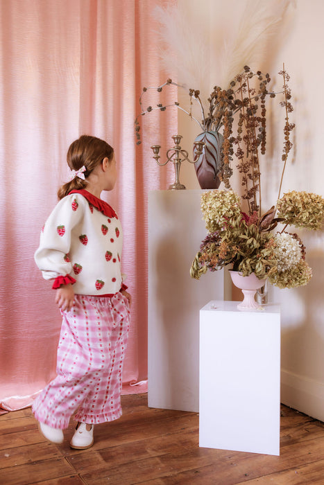 ELMA - PENELOPE CARDIGAN VANILLA STRAWBERRIES