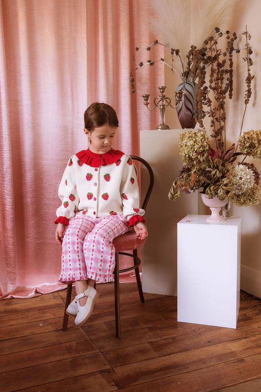 ELMA - PENELOPE CARDIGAN VANILLA STRAWBERRIES