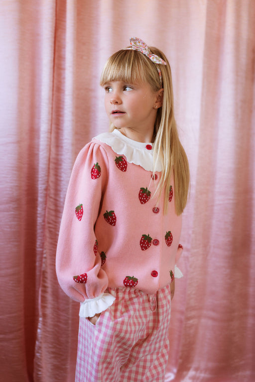 ELMA - PENELOPE CARDIGAN POSY PINK STRAWBERRIES
