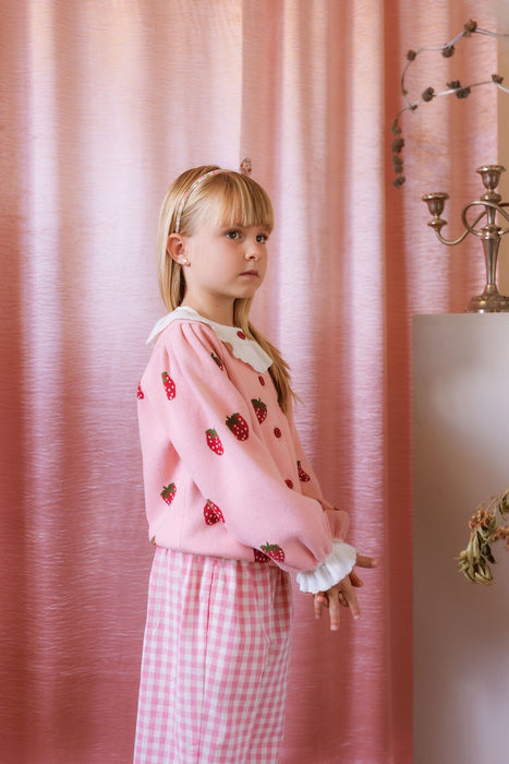 ELMA - PENELOPE CARDIGAN POSY PINK STRAWBERRIES