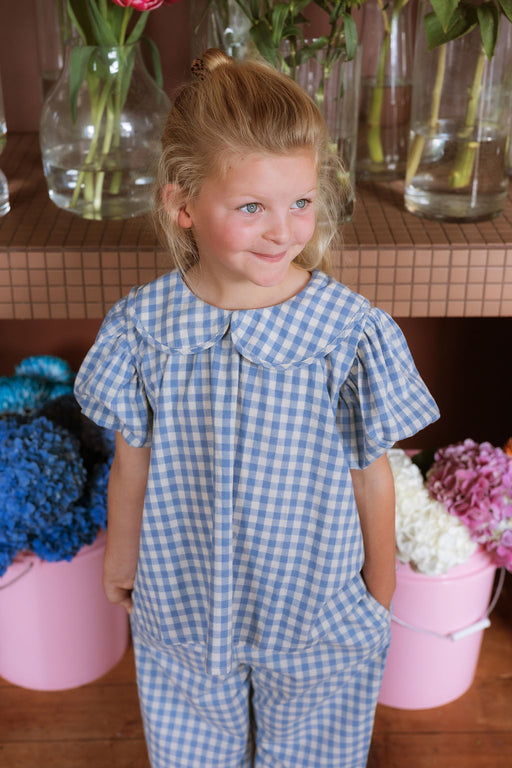 ELMA - RUDY BLOUSE BLUEBELL CHECK