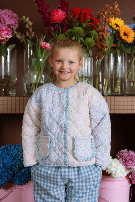 ELMA - QUINCY JACKET JAPANESE FLORAL STRIPE