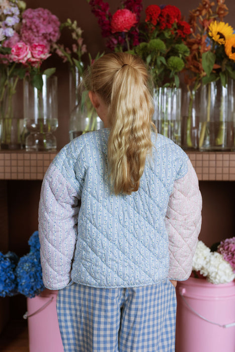 ELMA - QUINCY JACKET JAPANESE FLORAL STRIPE
