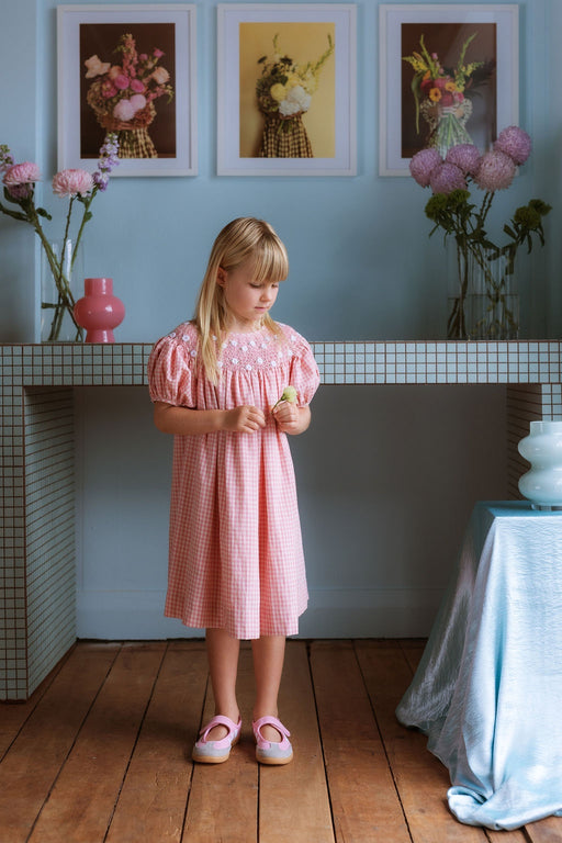 ELMA - CELESTE DRESS POSY GINGHAM