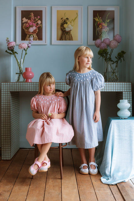 ELMA - CELESTE DRESS BLUEBELL GINGHAM