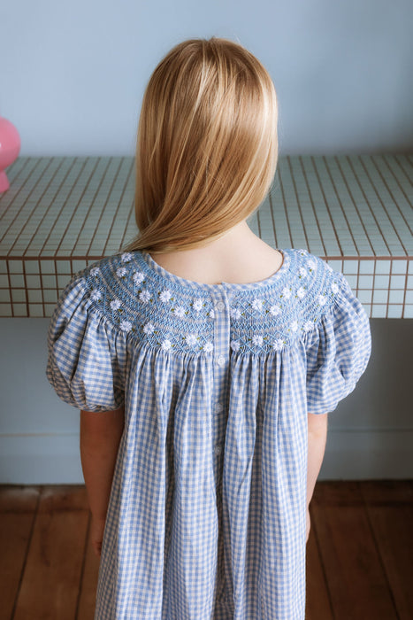 ELMA - CELESTE DRESS BLUEBELL GINGHAM