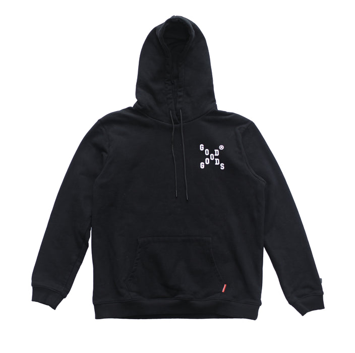 GOOD GOODS - ROCKY HOOD CHECKERS PRINT BLACK