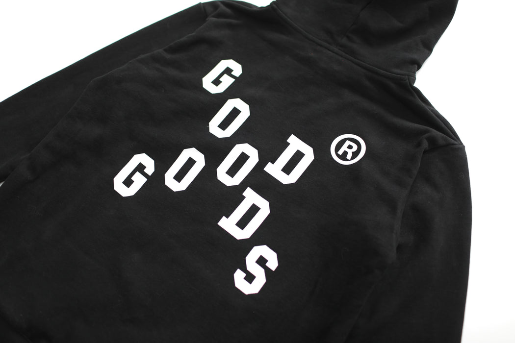 GOOD GOODS - ROCKY HOOD CHECKERS PRINT BLACK
