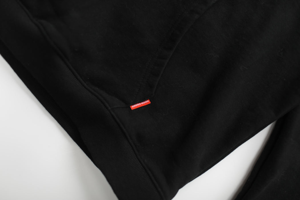 GOOD GOODS - ROCKY HOOD CHECKERS PRINT BLACK