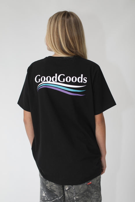 GOOD GOODS - READY SET TEE BALANCE PRINT BLACK