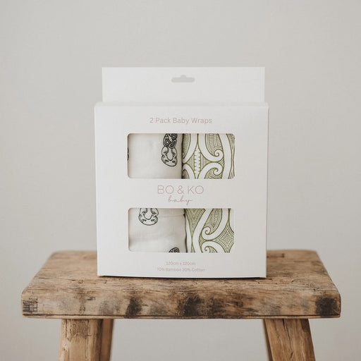 BO & KO - GREEN TIKI & GREEN TE PĀTIKI 2 PACK WRAPS