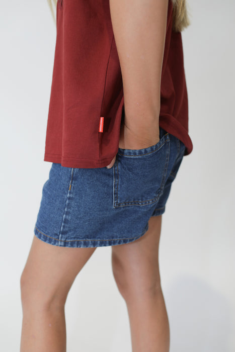 GOOD GOODS - JAI SHORTS WASHED INDIGO