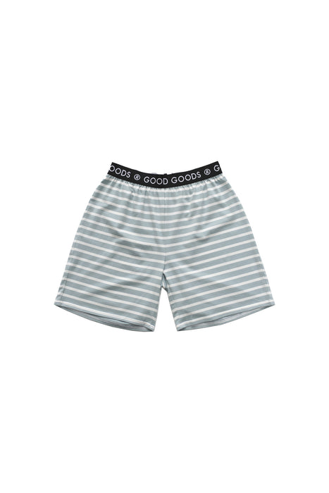 GOOD GOODS - WOLFIE PJ'S STEEL/CREAM STRIPE