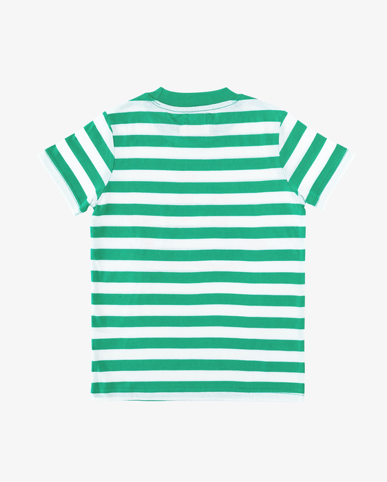 BAND OF BOYS - GREEN STRIPED SMILE TEE