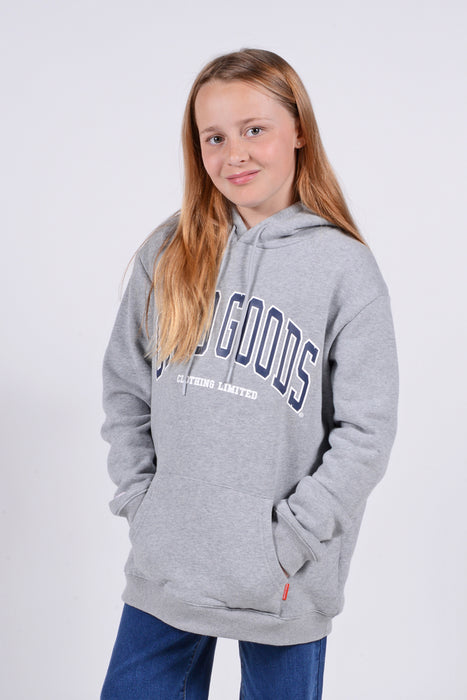 GOOD GOODS - ROCKY HOOD COLLEGE TWO TONE GREY MARLE