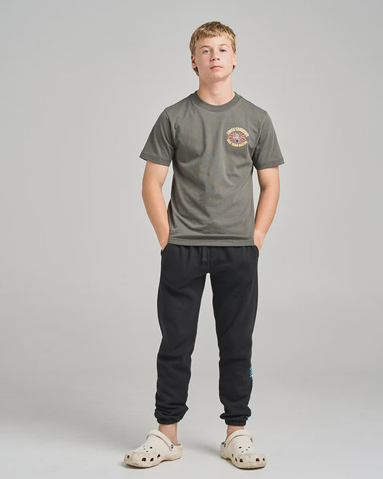 THE MAD HUEYS - LOOSE CANNONS TEE CHARCOAL