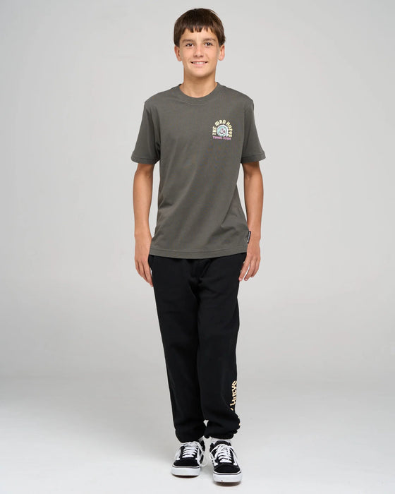 THE MAD HUEYS - TUNNEL VISION TEE CHARCOAL