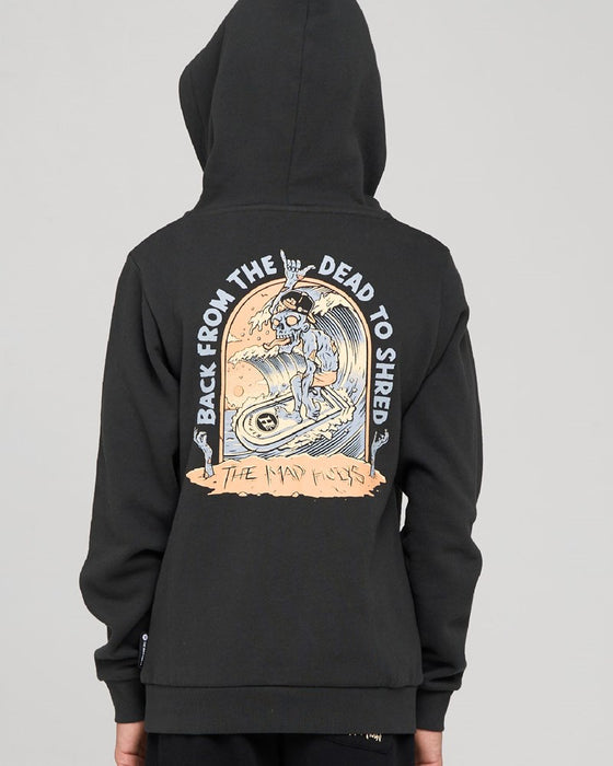 THE MAD HUEYS - DEAD SHREAD YOUTH HOODED PULLOVER