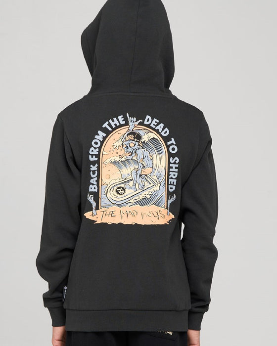 THE MAD HUEYS - DEAD SHREAD YOUTH HOODED PULLOVER