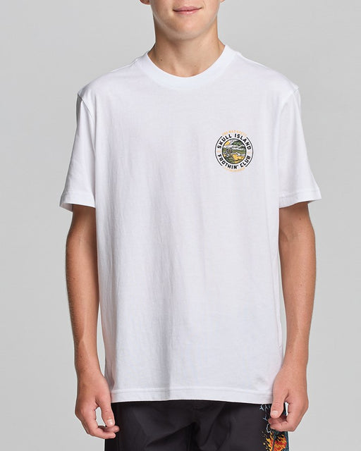 THE MAD HUEYS - FROTHING CLUB TEE WHITE