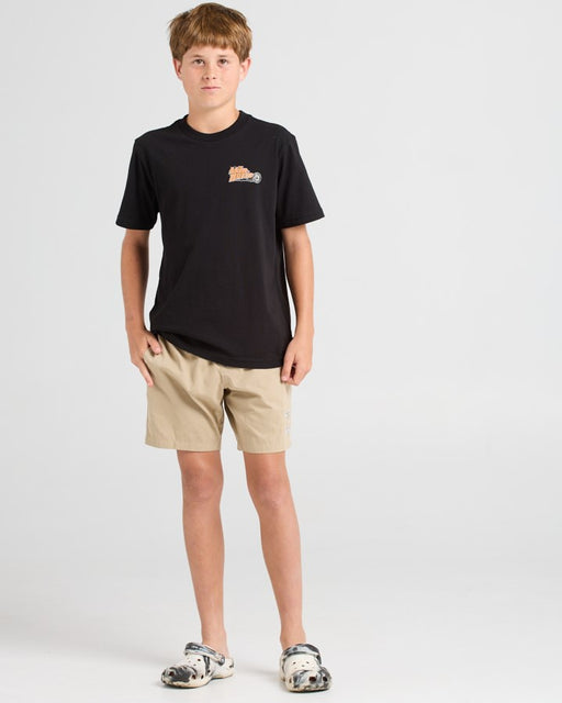 THE MAD HUEYS - CRIKEY GANG TEE BLACK