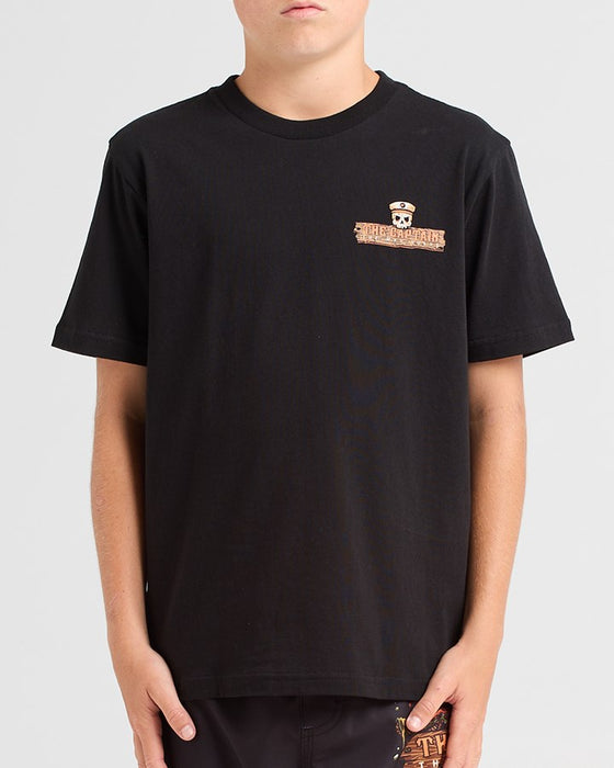 THE MAD HUEYS - THE KRAKEN CAPTAIN TEE BLACK