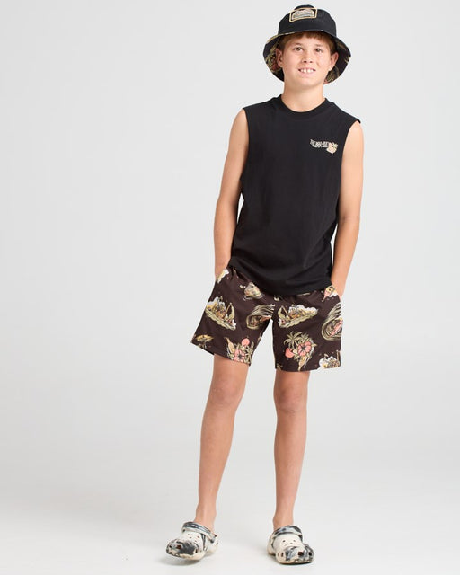 THE MAD HUEYS - FROTHIN OUT MUSCLE VINTAGE BLACK