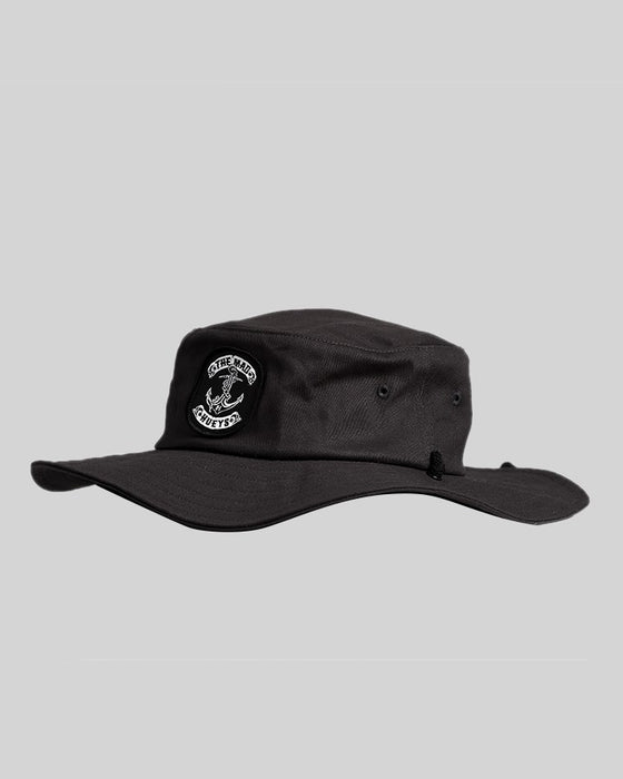 THE MAD HUEYS - SKULL ANCHOR BRIM HAT BLACK