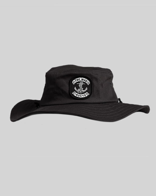 THE MAD HUEYS - SKULL ANCHOR BRIM HAT BLACK