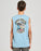 THE MAD HUEYS - STAY FROTHING MUSCLE TANK STEEL BLUE