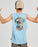 THE MAD HUEYS - STAY FROTHING MUSCLE TANK STEEL BLUE