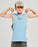 THE MAD HUEYS - STAY FROTHING MUSCLE TANK STEEL BLUE