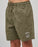 THE MAD HUEYS - SKULL ANCHOR VOLLEY SHORTS OLIVE