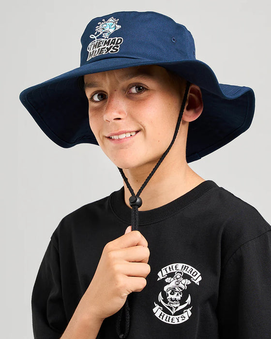 THE MAD HUEYS - GREAT BITE SHARK WIDE BRIM NAVY