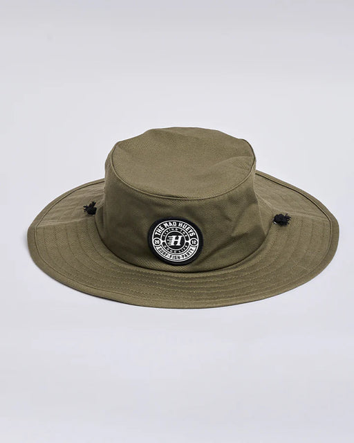 THE MAD HUEYS - HUEYS GOOD LIFE WIDE BRIM HAT OLIVE