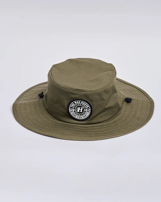 THE MAD HUEYS - HUEYS GOOD LIFE WIDE BRIM HAT OLIVE