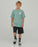 THE MAD HUEYS - CHECKER HUEYS TEE SEAFOAM