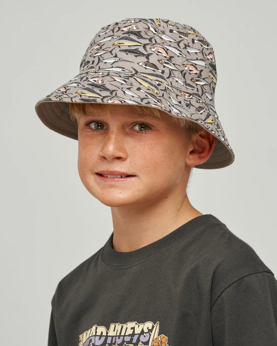 THE MAD HUEYS - PRO HUEYS REVERSIBLE BUCKET HAT TAUPE