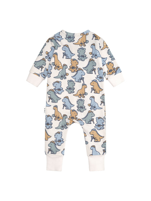 HUXBABY - CONSTRUCTION DINOS ROMPER MULTI