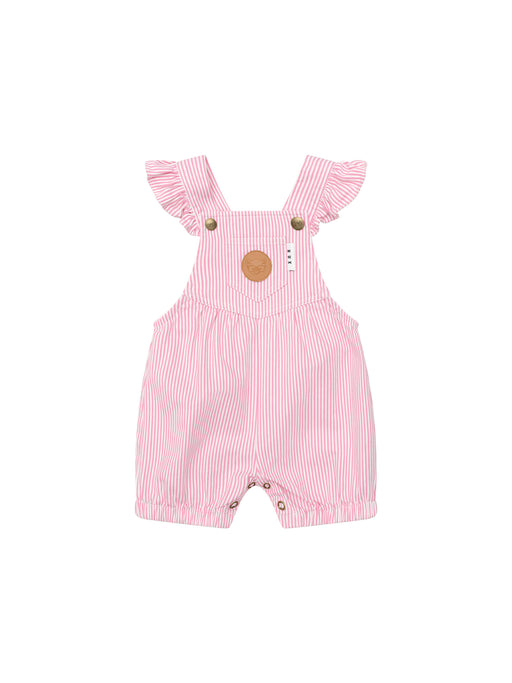 HUXBABY - CANDY STRIPE BUBBLE ONESIE BUBBLEGUM STRIPE