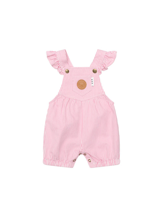 HUXBABY - CANDY STRIPE BUBBLE ONESIE BUBBLEGUM STRIPE