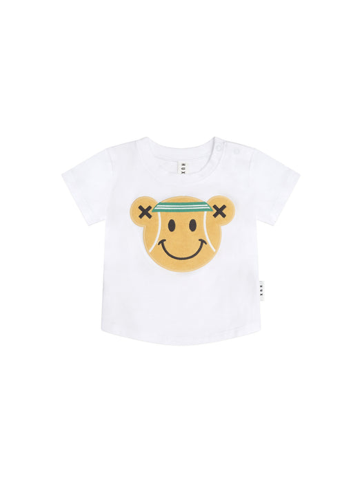 HUXBABY - TENNIS BEAR T-SHIRT WHITE