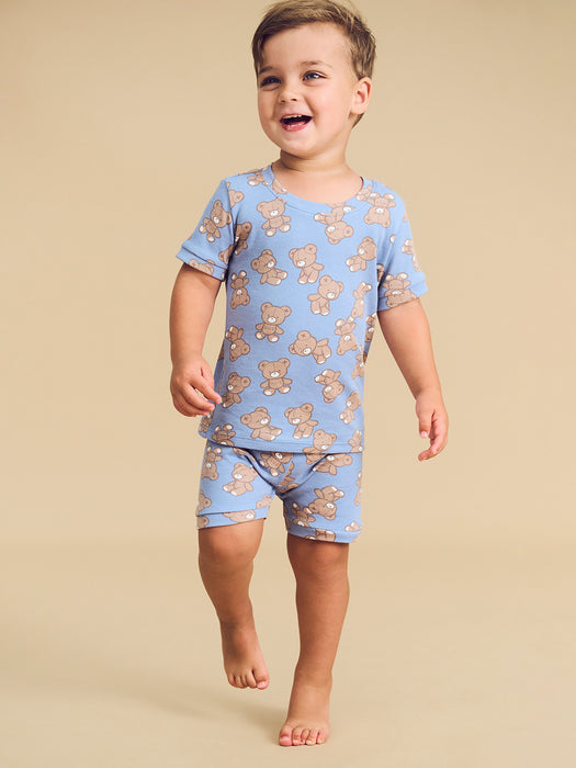 HUXBABY - TEDDY HUX PJ SET CORNFLOWER