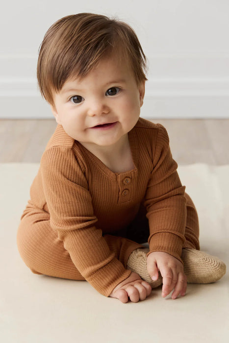 JAMIE KAY - ORGANIC COTTON MODAL LONG SLEEVE BODYSUIT BAKER