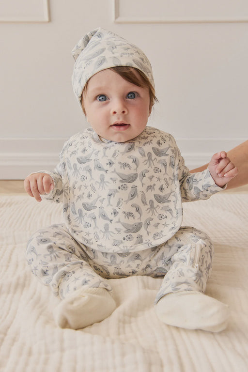 JAMIE KAY - ORGANIC COTTON BIB SEA LIFE