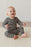 JAMIE KAY - ORGANIC COTTON MODAL LONG SLEEVE BODYSUIT NARROW STRIPE CONSTELLATION SOFT CLAY