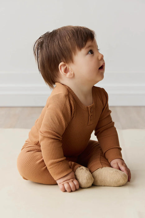 JAMIE KAY - ORGANIC COTTON MODAL LONG SLEEVE BODYSUIT BAKER