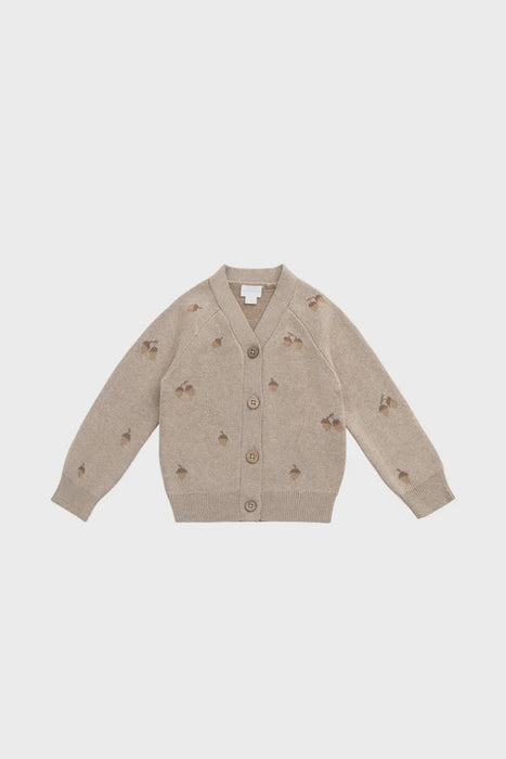JAMIE KAY - EASTON CARDIGAN FOREST ACORNS CASHEW MARLE
