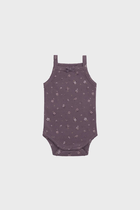 ORGANIC COTTON BRIDGET SINGLET BODYSUIT - GOLDIE HUCKLEBERRY