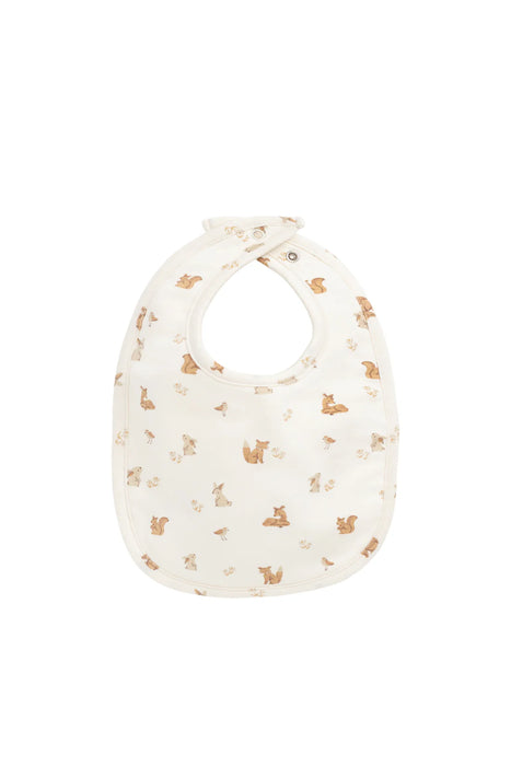 JAMIE KAY - ORGANIC COTTON MODAL BIB FOREST FRIENDS